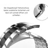 Glieder-Uhrenarmband aus Edelstahl