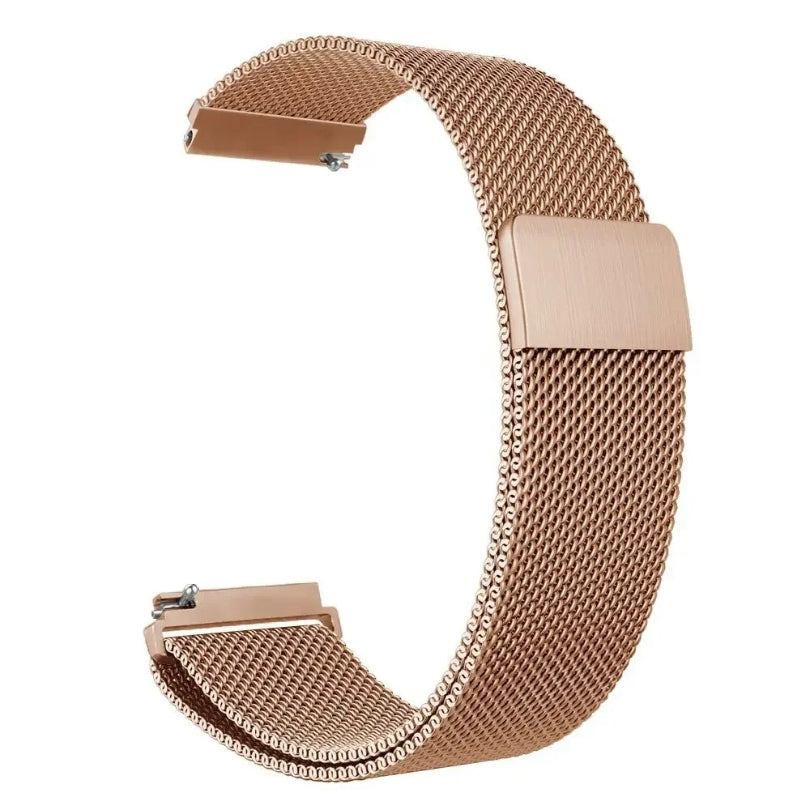 Milanaise-Uhrenarmband aus Edelstahl mit Magnetverschluss