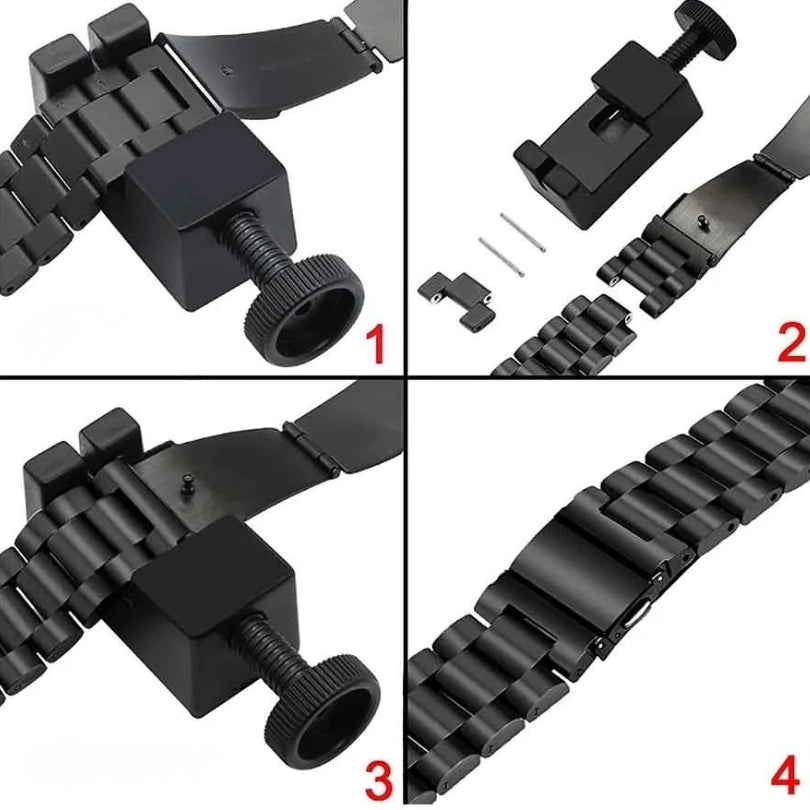 Glieder-Uhrenarmband aus Edelstahl