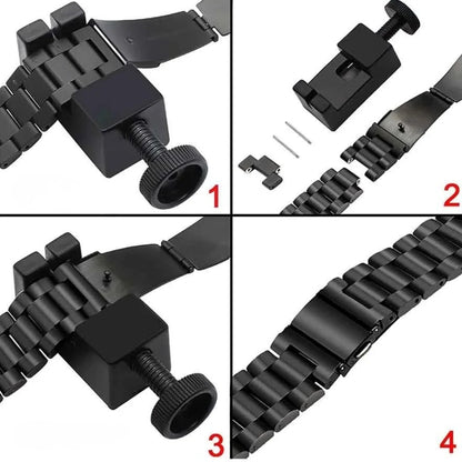 Glieder-Uhrenarmband aus Edelstahl
