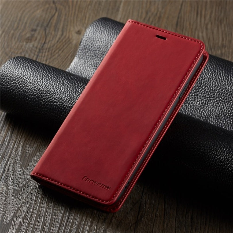 Schutzhülle für iPhone - Klappbar aus Kunstleder