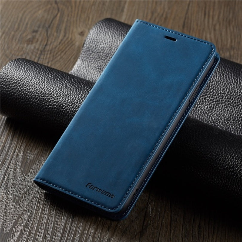 Schutzhülle für iPhone - Klappbar aus Kunstleder