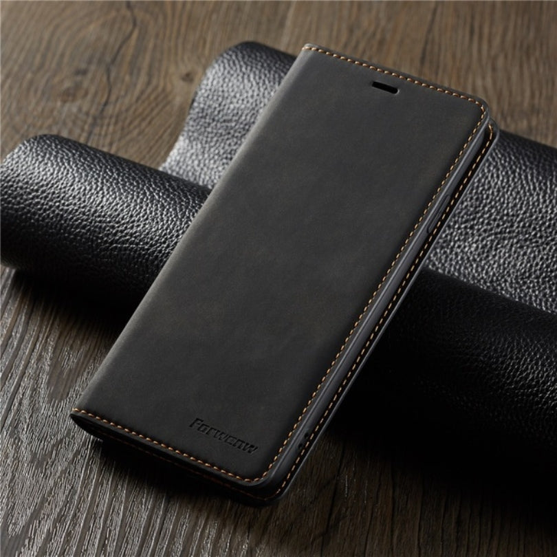 Schutzhülle für iPhone - Klappbar aus Kunstleder